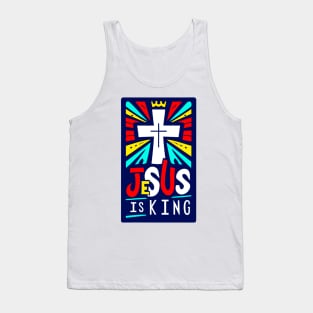 Christian Quote Jesus is King Tank Top